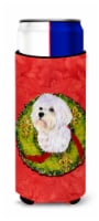 Carolines Treasures SS4171MUK Maltese Cristmas Wreath Ultra Hugger for slim can