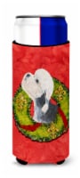 Dandie Dinmont Terrier Cristmas Wreath Ultra Hugger for slim cans