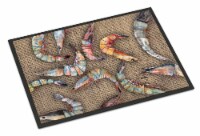 Carolines Treasures  8738MAT Shrimp Indoor or Outdoor Mat 18x27