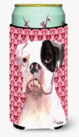 Carolines Treasures  RDR3006TBC White Boxer Cooper Hearts and Love Tall Boy Hugg