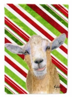 Carolines Treasures RDR3022CHF Goat Red Snowflakes Holiday Christmas House Fla