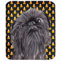 Carolines Treasures SC9531MP 7.75 x 9.25 In. Brussels Griffon Halloween Candy Corn Mouse Pad&