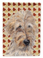 Carolines Treasures SC9549GF Golden Doodle Fall Leaves Garden Flag
