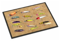 Carolines Treasures 8796MAT Fishing Lures Doormat 18x27