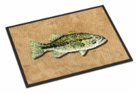 Carolines Treasures 8806MAT Small Mouth Bass Doormat 18x27