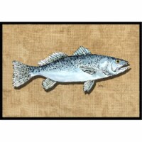 Carolines Treasures 8809MAT Speckled Trout Doormat 18x27