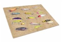 Carolines Treasures 8796LCB Fishing Lures Glass Cutting Board Large