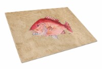 Carolines Treasures 8812LCB Strawberry Snapper Glass Cutting Board Large