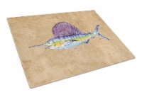 Carolines Treasures 8813LCB Swordfish Glass Cutting Board Large