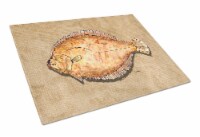 Carolines Treasures 8821LCB Flounder Glass Cutting Board Large