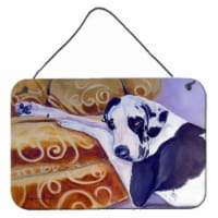 Carolines Treasures  7162DS812 Harlequin Natural Great Dane Wall or Door Hanging