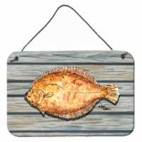 Carolines Treasures  8495DS812 Fish Flounder Wall or Door Hanging Prints