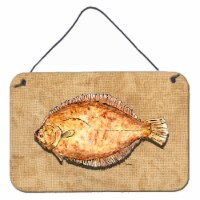 Carolines Treasures  8821DS812 Flounder Wall or Door Hanging Prints