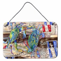 Blue Crabby Bottles of Barqs Rootbeer Wall or Door Hanging Prints