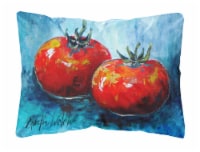 Vegetables - Tomatoes Red Toes Canvas Fabric Decorative Pillow