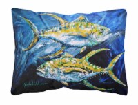 Carolines Treasures  MW1125PW1216 Fish - Tuna Tuna Blue Canvas Fabric Decorative