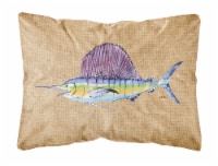Carolines Treasures  8813PW1216 Swordfish Canvas Fabric Decorative Pillow