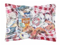 Carolines Treasures 8894PW1216 Blue Runner Gumbo Receipe Canvas Fabric Decorati
