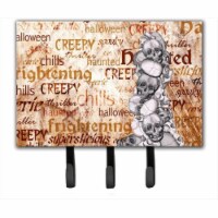 Carolines Treasures SB3012TH68 6 x 9 In. Creepy&#44; Haunted and Frightful with skulls Hallow