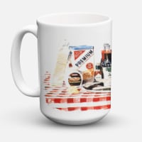 Carolines Treasures 1004CM15 Barq's oysters Coffee Mug 15 oz