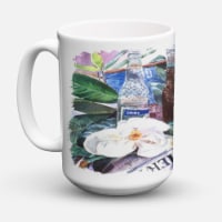 Carolines Treasures 1009CM15 Barq's and Magnolia Coffee Mug 15 oz
