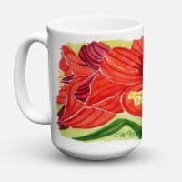 Carolines Treasures  6055CM15 Flower - Amaryllis Coffee Mug 15 oz