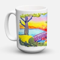 Carolines Treasures  6060CM15 Dock at the pier Coffee Mug 15 oz