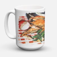 Carolines Treasures 8537CM15 Crab Boil Coffee Mug 15 oz