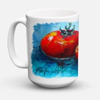 Carolines Treasures MW1088CM15 Vegetables - Tomatoes Red Toes Coffee Mug 15 oz