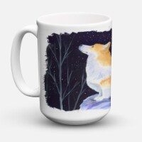 Carolines Treasures  SS8373CM15 Starry Night Corgi Coffee Mug 15 oz
