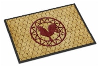 Carolines Treasures SB3085MAT Rooster Chicken Coop Doormat 18x27
