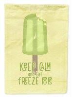 Keep Calm and Eat Freeze Pops Popsicle Flag Canvas House Size