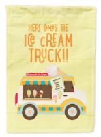 Carolines Treasures SB3107CHF Here comes the ice cream truck House Flag