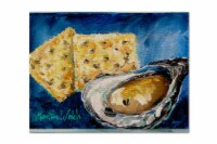 Carolines Treasures  MW1089PLMT Oysters Two Crackers Fabric Placemat