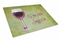Carolines Treasures SB3067LCB Wine a little laugh a lot Glass Cutting Board Lar
