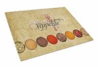 Carolines Treasures SB3089LCB Bon Appetite and Spices Glass Cutting Board Large