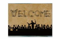Carolines Treasures  SB3071PLMT Welcome Symphony Fabric Placemat