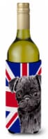 Carolines Treasures  SC9823LITERK Pug with English Union Jack British Flag Wine