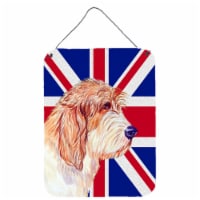 Petit Basset Griffon Vendeen PBGV with English Union Jack British Flag Wall or D