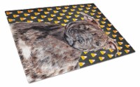 Staffordshire Bull Terrier Staffie Candy Corn Halloween Glass Cutting Board Larg