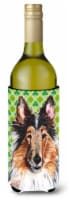 Carolines Treasures  SC9718LITERK Collie Lucky Shamrock St. Patrick's Day Wine B