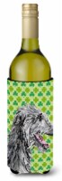 Scottish Deerhound Lucky Shamrock St. Patrick's Day Wine Bottle Hugger