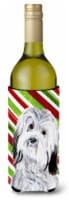 Carolines Treasures  SC9809LITERK Havanese Candy Cane Christmas Wine Bottle Hugg