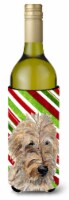 Carolines Treasures  SC9811LITERK Golden Doodle 2 Candy Cane Christmas Wine Bott
