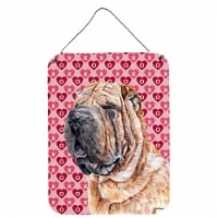 Carolines Treasures  SC9695DS1216 Shar Pei Hearts and Love Wall or Door Hanging
