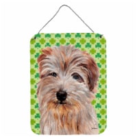 Norfolk Terrier Lucky Shamrock St. Patrick's Day Wall or Door Hanging Prints