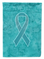 Carolines Treasures AN1201CHF Teal Ribbon for Ovarian Cancer Awareness House Fl