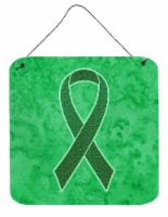 Kelly Green Ribbon for Kidney Cancer Awareness Wall or Door Hanging Prints