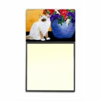 Carolines Treasures  Cat - Ragdoll Refiillable Sticky Note Holder or Postit Note Dispenser
