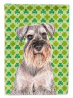 Carolines Treasures KJ1200GF St. Patrick's Day Shamrock Schnauzer Garden Flag